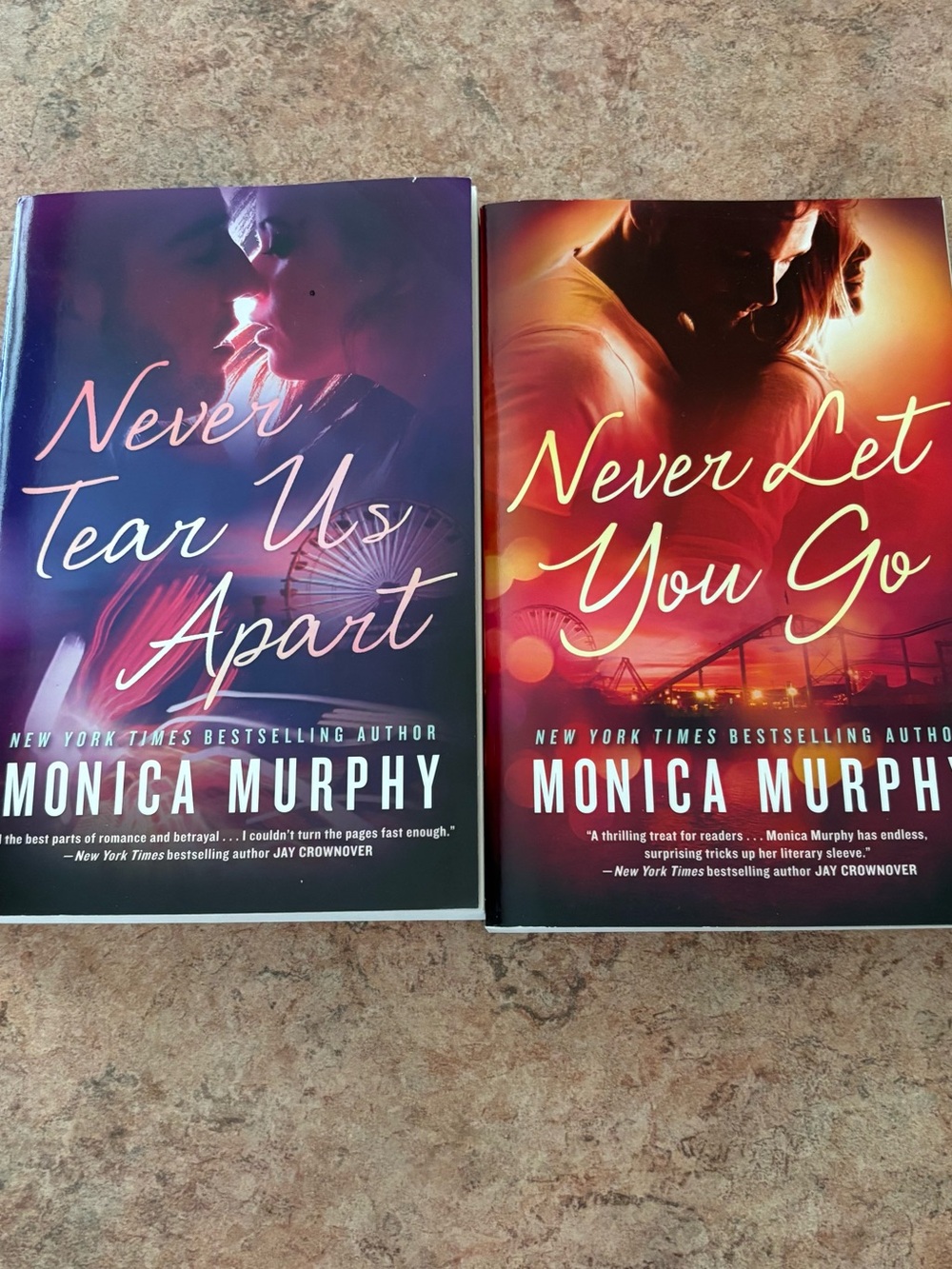 Monica Murphy - Never Tear Us Apart- Never Let You Go Paperbacks
